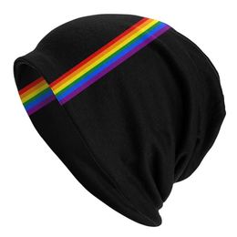 Berets Minimal Pride Victory Over Aids Stripe Bonnet Hats Gay LGBT Rainbow Lesbian Knitting Skullies Beanies Hat Head Wrap Cap280u