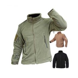 Men's Outdoor Tactical Fleece Jacket Fleece Winter Coat for Hiking Traveling Hunting jacket