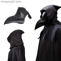 Theme Costume Halloween Plague Doctor Come Cloak Mask Plague Doctor Cosplay Comes Mediaeval Punk Adult Cloak Masks Suit Party Clothes T231011