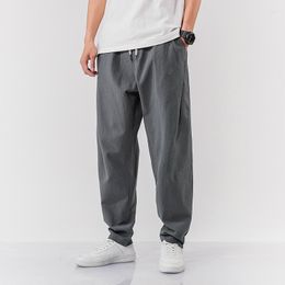 Men's Pants 2023 Male Hip Fashion Hop Spring RunneRs Harem Streetwear Wide Legs Cotton Pure Colour Casual