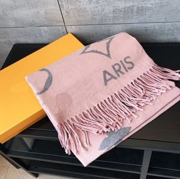 2023 scarf Premium Cashmere Warm scarf Women's Winter large letter interwoven cape size 80x180cm