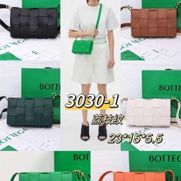 Women Handbag Tote Bvs Cassette Loops Woven Knot Bags y with Logo Buckle Grid Woven Bag High-end Small Square Bag Cross Body Fashionable Square Shoulder Square Xywf