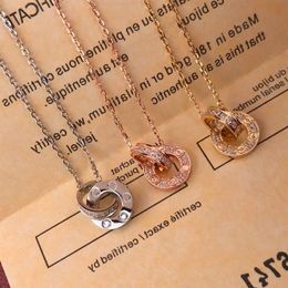 Trinity series Factory direct s luxury diamonds Pendant necklaces 2021 new brand designer Top quality popular Lettering 18k br287Y