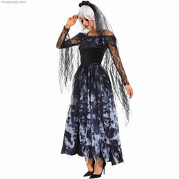 Theme Costume Halloween Comes for Women Zombie Vampire Ghost Bride Dress Woman Come Cosplay Adult Female Comes Witcher Uniform T231011