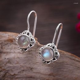 Dangle Earrings 2023 Thai Silver For Women S925 Sterling Ear Drop Fashion Jewellery Women's Simple MoonStone