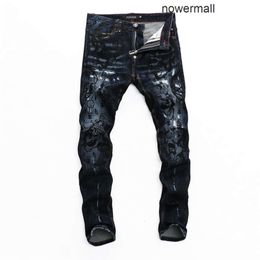 Jeans Plein Trousers Philipps pp Skinny BEAR Ripped Classic Fashion Denim PP Design Man Jeans Distressed Rock Moto Biker Mens 157514216L Casual 9VEB