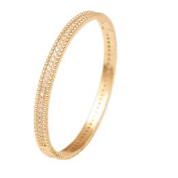 Designer Women's Bracelet Lace Zircon Luxury High Fashion Elegant Sparkly Gold Silver Bracelets Jewelry