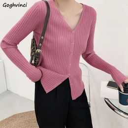Women's Knits Tees Cardigan Women Candy Colours Solid Slender Stretchy V-neck Sweaters Female Elegant Soft Autumn Long Sleeve Knitted Outwear S-3XL 231011