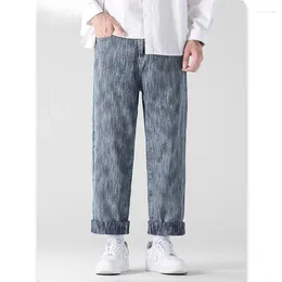 Men's Jeans Fashion Loose Straight Casual Wide Leg Pants Cowboy Male Streetwear Korean Hip Hop Trousers Oversize Clothes 5XL