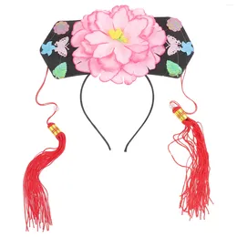 Bandanas Ancient Headband Chinese Style Flower Tassel For Women Girl Royal