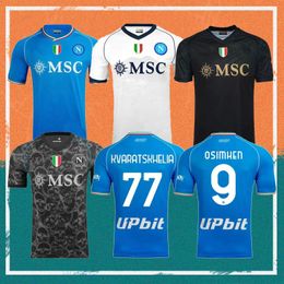 23/24 Napoli MARADONA Soccer Jerseys 2023 Halloween KVARATSKHELIA ELMAS OSIMHEN MERTENS Maillots De Foot Shirt H. LOZANO FABIAN ZIELINSKI ANGUISSA Football