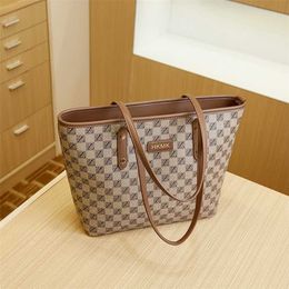 Brand Women's Bag Large Capacity Tote Bag Flower Checker One Shoulder Bun Mother Bag Two Piece Casual Bag Purses Luxury