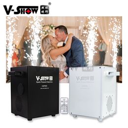 Vshow Mini 650W Cold Spark machine for wedding effect 4pcs with flycase