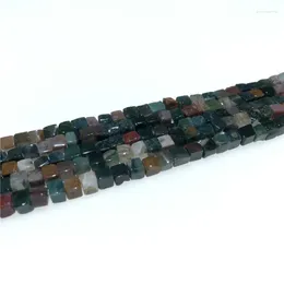 Beads Natural 4mm Square Cube Agates Stone Gemstones Loose Crystal Energy Power For Jewellery Making 15"