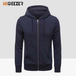 Men's Hoodies Sweatshirts Men Hoodies Sweatshirts Cardigan Sweater Black Cotton Streetwear Hooded Sportswear Male Spring Autumn S-5XL Plus Size 231011