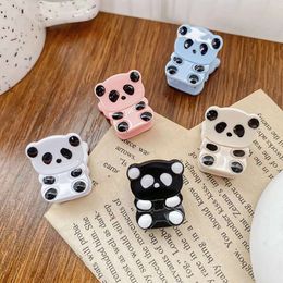 Cartoon Panda Acetic Acid Hairpin with Sweet Temperament and Side Clips for Children and Girls with Hair Clips