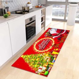 Christmas Decorations Christmas Kitchen Rug Home House Hallway Entrance Living Room Bedroom Floor Decoration Carpet Balcony Bath Foot Mat