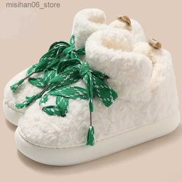 Boots Furry Women Snow Boots Non Slip Thick Bottom Warm Plush Cotton Shoes for Female Soft Fur Trendy Platform Ankle Boot Big Size Q231012