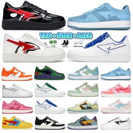 casual shoes Sta Low STA SK8 designer Casual Shoes Luxury Sports A Bathing stas sk8 sta Womens Mens Sneakers ABC Camo Combo Pink Pantent Leather Black Sports