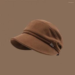 Berets Solid Color Sboy Hat For Ladies Stylish Women's Corduroy Beret Versatile Winter Fashion Accessory Comfortable