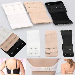 Elastic Soft Women's Bra Extenders Nylon Clasp Extension Stap 1 2 3 4 row 9pcs pack 10packs lot312i