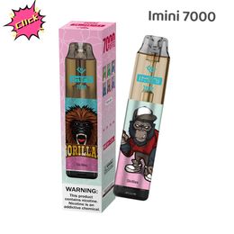 Germany EU Hot Imini 7000 9000 Puff Disposable E Cigarette Vape Pen 15ml Prefilled Pod Bar 0% 2% 3% 5% Rechargeable Battery with 20 Flavours Bang Puffs 7k 9k 10k 12k Box Package