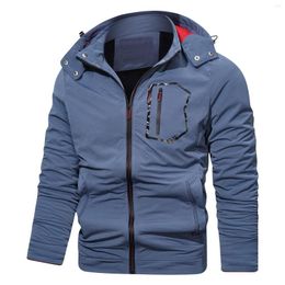 Men's Jackets Clothing Zipper Lightweight Nylon Autumn Mens Winter Jacket Pockets Multi Windproof Coats For Men Long Big Tall