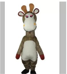 2024 High quality flower Giraffe Mascot Costume Adult Halloween Birthday party cartoon Apparel