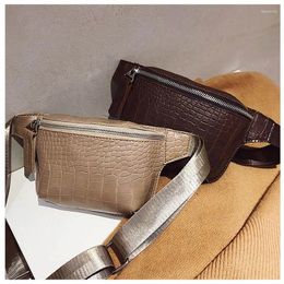 Waist Bags Bag Women PU Leather Fanny Pack Fashion Belt Phone Pouch Casual Black Chest Girls Shoulder Backpack B135