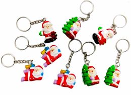 Party Favour 6Pcs Santa Claus Merry Chrismas X'mas Pencil Top Cup Cake Decoration Topper Vending Favours Gift Novelty Pinata Bag Filler