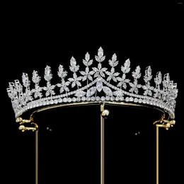 Hair Clips Bridal Crown Ornament Princess Wedding Stone Jewellery Metal Fine Hairwear Trendy Headpiece For Women