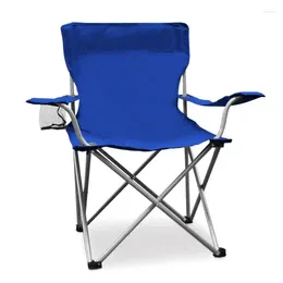 Camp Furniture Steel Quad Tailgate/Camping Chair - Blue/Gray