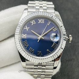 DateJust Just 41mm Blue Roman Dial observa a pulseira do jubileu dois tons 18k de ouro amarelo de aço inoxidável Oyster 41 aço e o relógio de ouro de Everose