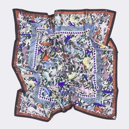 Cravat fashion printing beautiful and exquisite scarf handkerchief 100*100 kerchief 231012