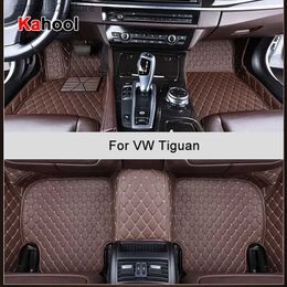 Floor Mats Carpets KAHOOL Custom Car Floor Mats For VW Tiguan Auto Accessories Foot Carpet Q231012