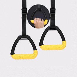 Gymnastic Rings 2pcs Gym Rings for Kids with Adjustable Straps Plastic Pull-up Ring Black Gymnastic Rings for Children 231012