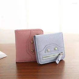 Wallets Fashion Cute PU Leather Short Wallet Women Ladies Pouch Small Card Bag Holder Cash Pocket Money For Girls
