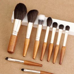 Makeup Brushes 9pcs Portable Set Minicosmetic Brush Powder Foundation Blush Blooming Eyebrow Eyeshadow Blending Kit Brushe