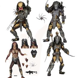 Mascot Costumes Neca Lab Escape Fugitive Predator Avp Alien Vs Predator Masked Scar Predator Celtic Figure Chopper Scar Action Figures Toy