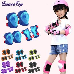 Elbow Knee Pads Kids Knee Pads Elbow Pads Age 3-7 Toddler Boys Girls 6 In 1 Protective Gear Safety Set with Wrist Guard for Skating Cycling 231012