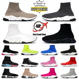 Designer Mens Women Casual Shoes Platform loafers 17fw vintage old sneakers socks speed trainers shoe black white sports men athletic trainers runners