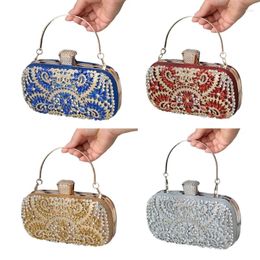 Cosmetic Bags Women Handbag Evening Bag Party Bridal Clutch Prom Wedding Purse Shoulder Crossbody Detachable Chain