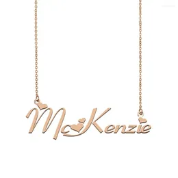 Pendant Necklaces McKenzie Name Necklace Custom For Women Girls Friends Birthday Wedding Christmas Mother Days Gift