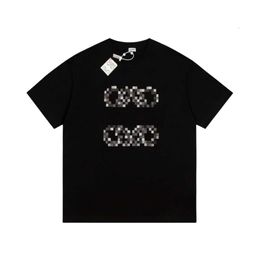 T-shirt firmata Loewee T-shirt estiva nuova qualità originale Mosaico T-shirt unisex in cotone di marca di moda manica corta ampia e confortevole