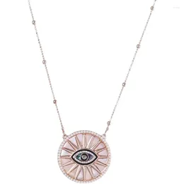 Pendant Necklaces Round Eye Mother Of Pearl Necklace Designer Choker For Women