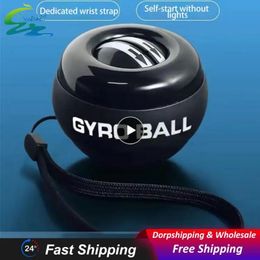 Power Wrists Gyro Stainless Steel Auto Start Range Gyro-powered Wrist Ball Arm Hand Muscle Strength Trainer Strong Force Power Balls 231012