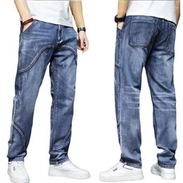 Men's Jeans Men Loose Mens Hip Hop Baggy Denim Pants Cowboy Cargo Trousers Oversized Plus Size 28-44