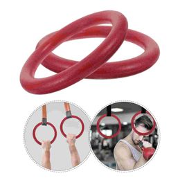 Gymnastic Rings 2 Pcs Gym Equipment Outdoor Fitness Rings Pull Multipurpose Sports Abs Gymnastics Pull-up Exercising 231012