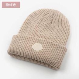 Fashion Designer Hat MONCLiR beanie Autumn and winter new knitted wool hat luxury knitted hat official website version 1 1 craft23
