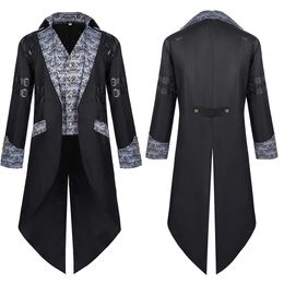 Cosplay Mediaeval Gothic Steampunk Retro Tuxedo Victorian Men S Clothingcosplay